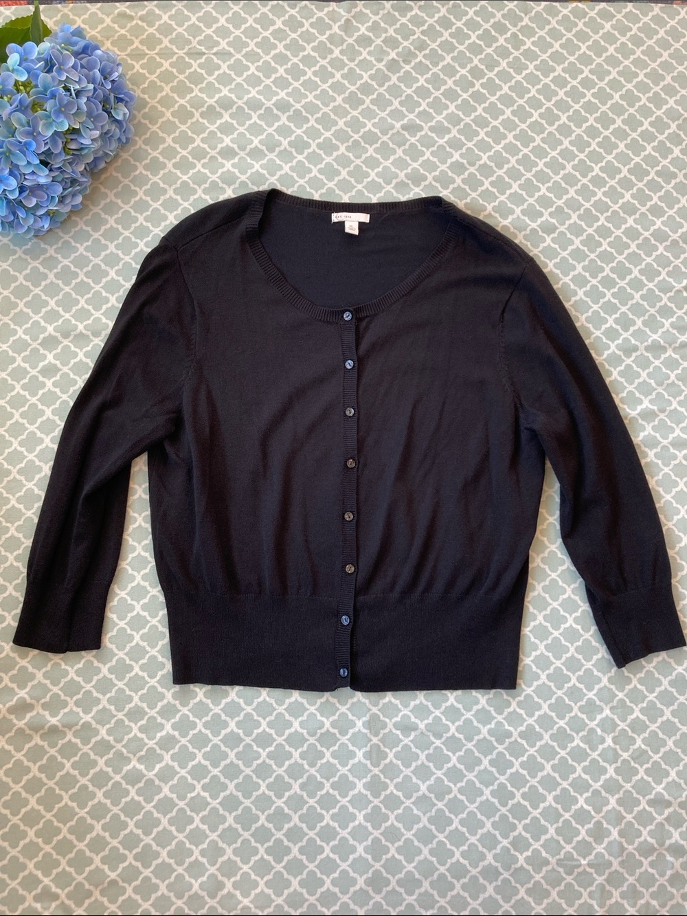 Cato Black Button Up Cardigan Sweater XL